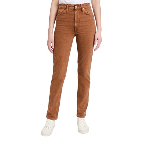 RE/DONE 70s Straight Jeans Washed Terracotta